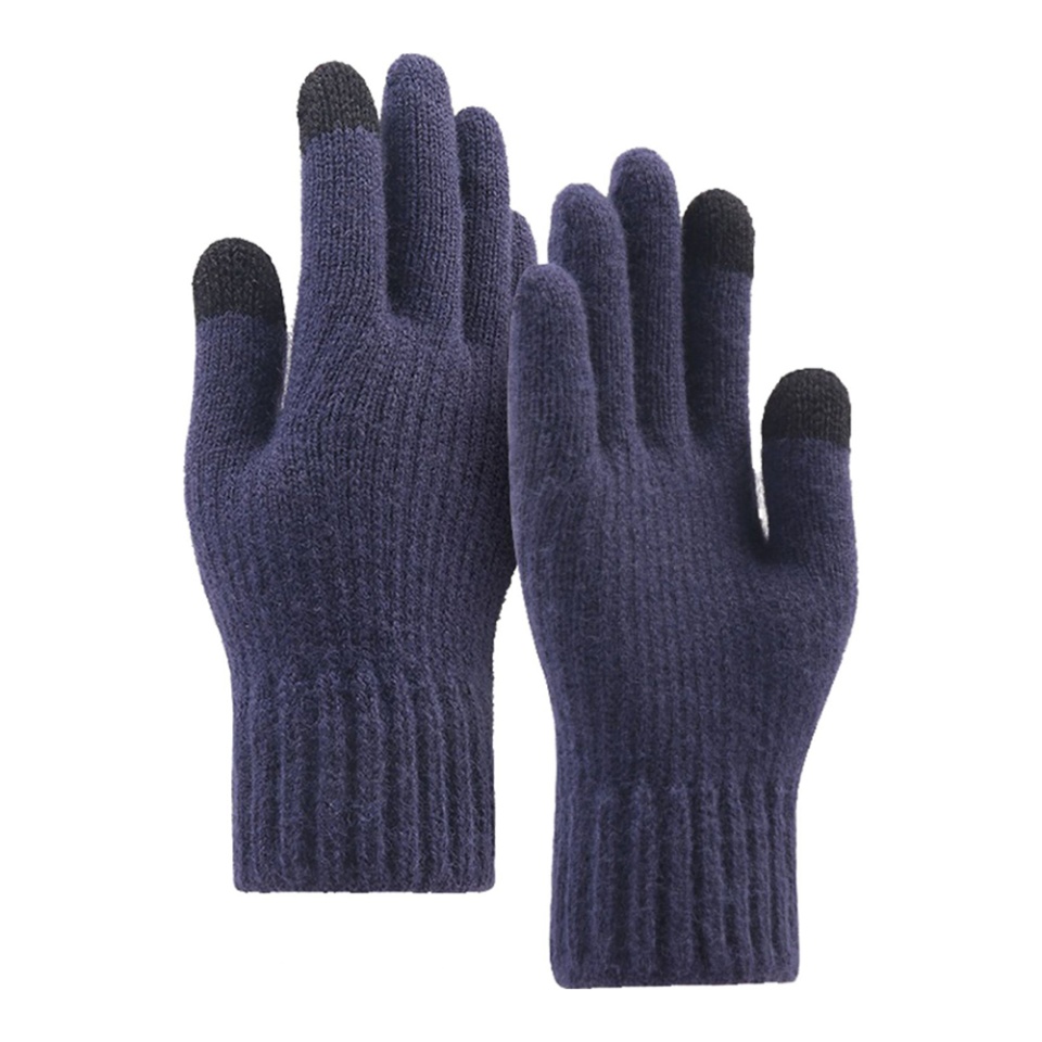 Manusi iarna Touch Screen, captusite, pentru ski, aer liber, SKDR st0012- Albastru