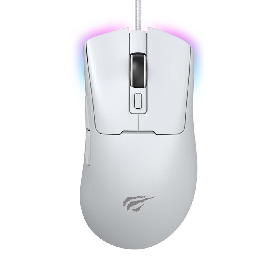 Mouse gaming, 800–12000 DPI, USB, 1.6m, 5V, Havit MS966, Alb