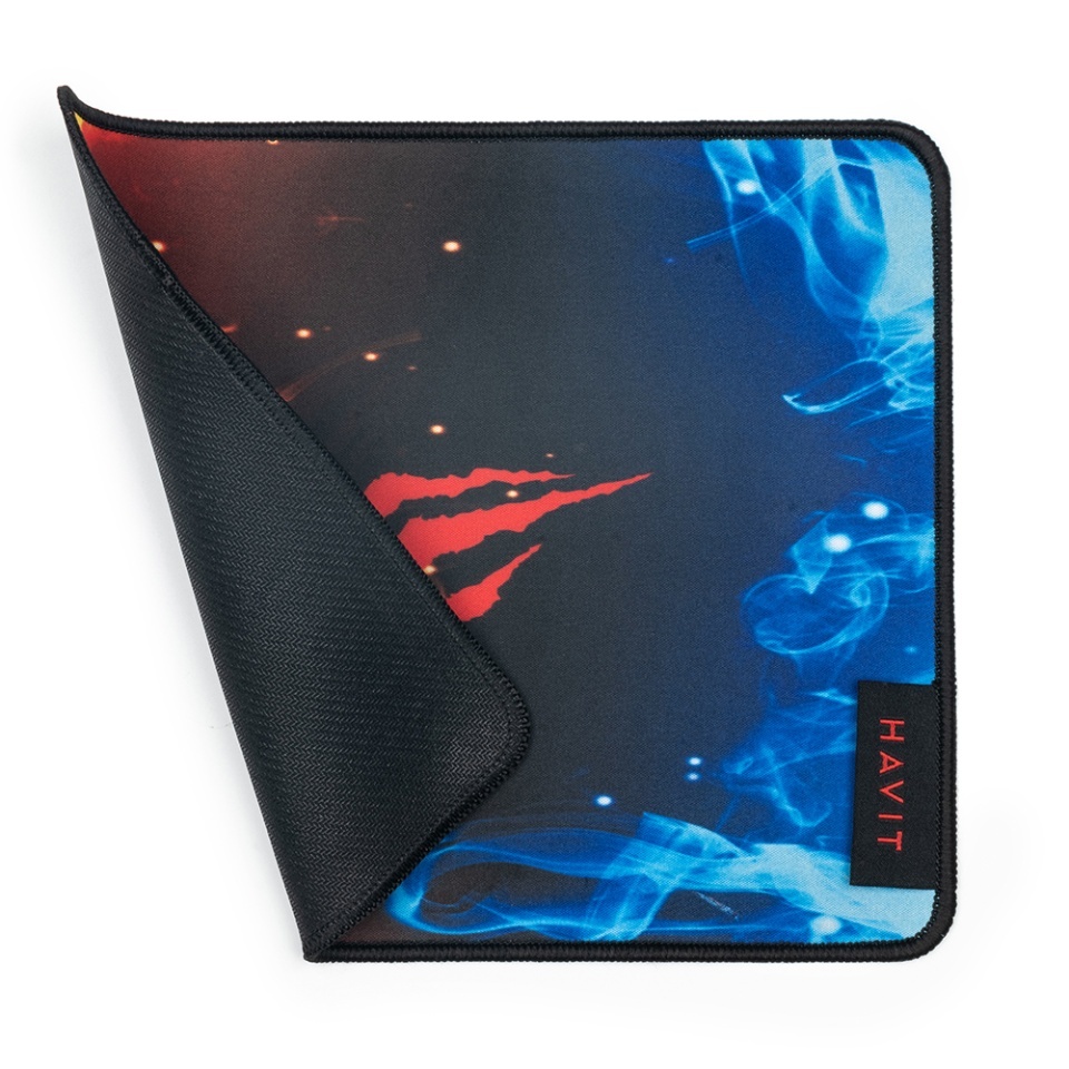 Mouse pad, textil premium Jacquard, anti-alunecare, Havit MP846, Negru - 2 | YEO