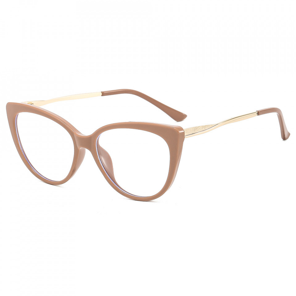 Ochelari calculator dama protectie lumina albastra, Techsuit (F5018-C4) - Nude