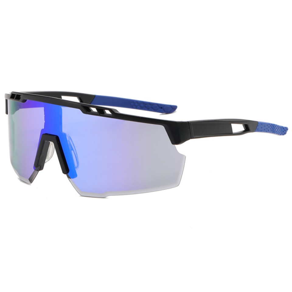 Ochelari de Ciclism și Activități Sportive Outdoor, cu Ramă și Lentile PC, Unisex - Negru Albastru