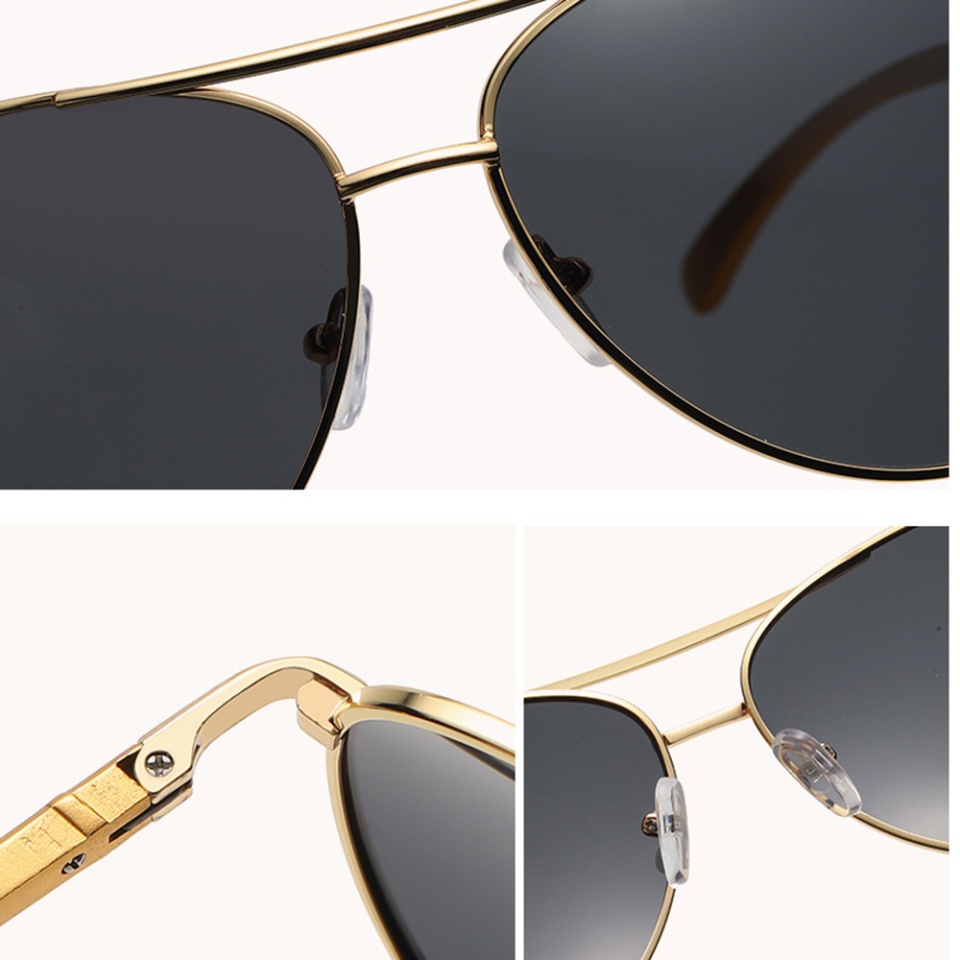 Ochelari de soare barbati, Polarizati, Skyddar 2150, Verde;auriu - 3 | YEO