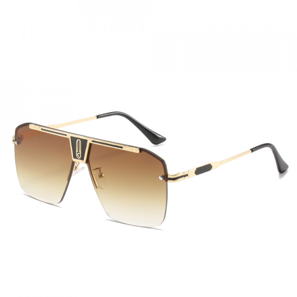 Ochelari de soare barbati, rame aluminiu, Skyddar Vistta 2576 - Auriu Maro