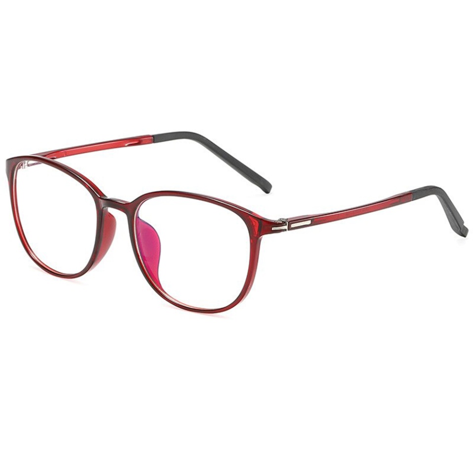 Ochelari Protectie Calculator, Ecran Telefon, Televizor, Gaming, anti Lumina Albastra, Antireflex, fara Dioptrii, SKDR OptiGlow F2822 - Rosu - 3 | YEO