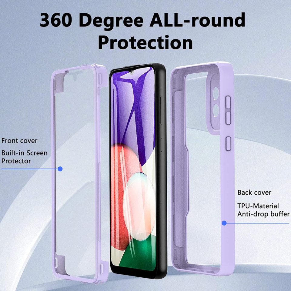 [Pachet 360°] Husa + Folie Samsung Galaxy A53 5G, SKDR ColorShield 360° - Albastru - 1 | YEO