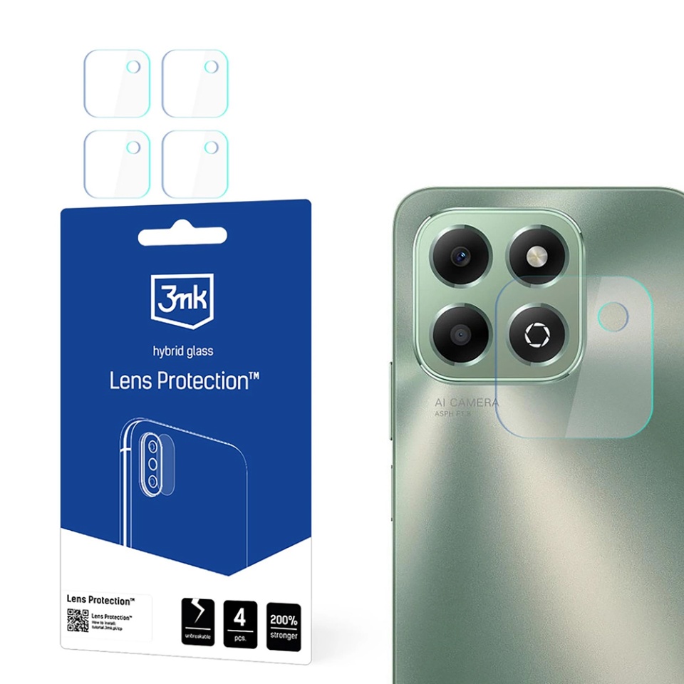 [Pachet 4x] Folie camera pentru Honor X6b, 3mk Lens Protection, Transparenta