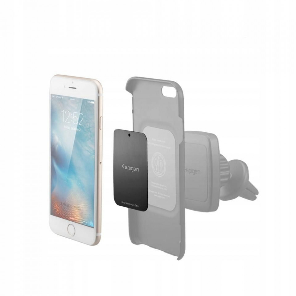 Placa Metalica Autoadeziva Magsafe (4 buc), Spigen (MP-4P) - Negru - 1 | YEO