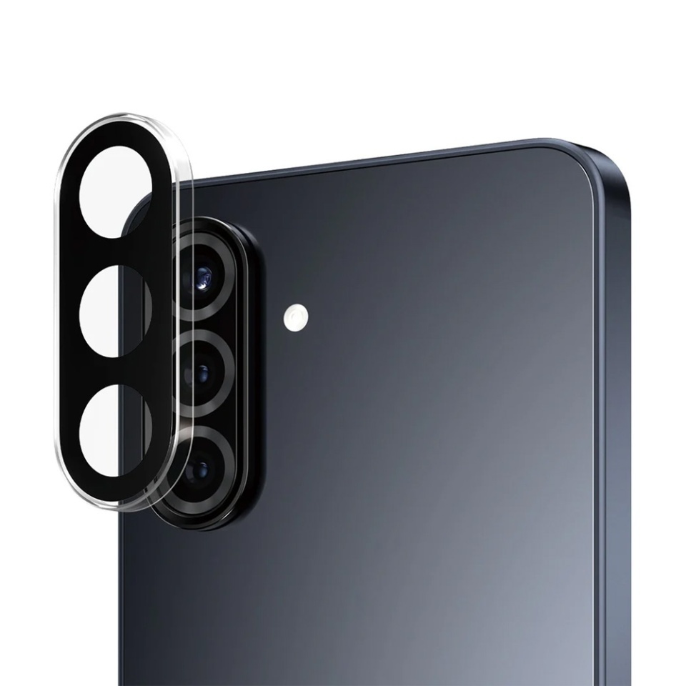 Protectie Camera pentru Samsung Galaxy A56 5G, Hoops PanzerGlass®, cu Separare Optica, Sticla Securizata, Anti-Zgarieturi si Anti-Reflexie, Transparenta - 1 | YEO