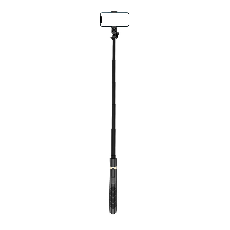 Selfie Stick GoPro si Trepied cu Telecomanda, 156cm, Techsuit (Q16), Negru - 3 | YEO