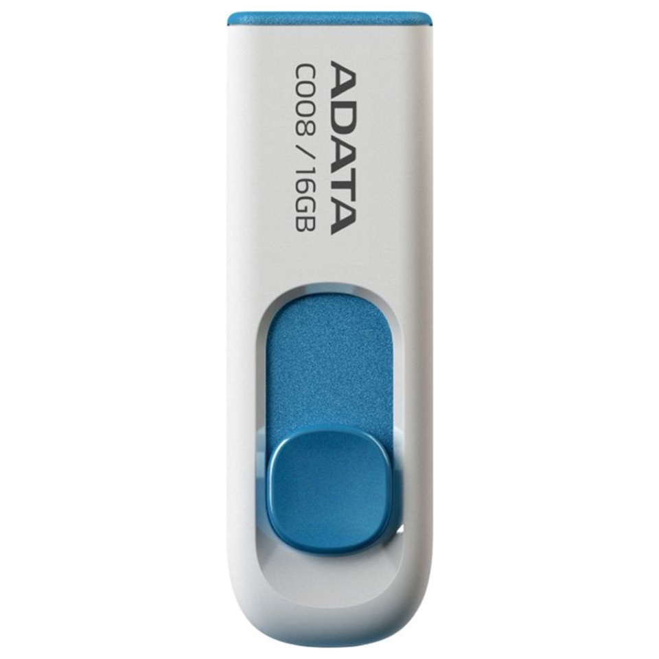 Stick de Memorie USB 2.0 FlashDrive, 16GB, Adata, AC008, Alb - 2 | YEO