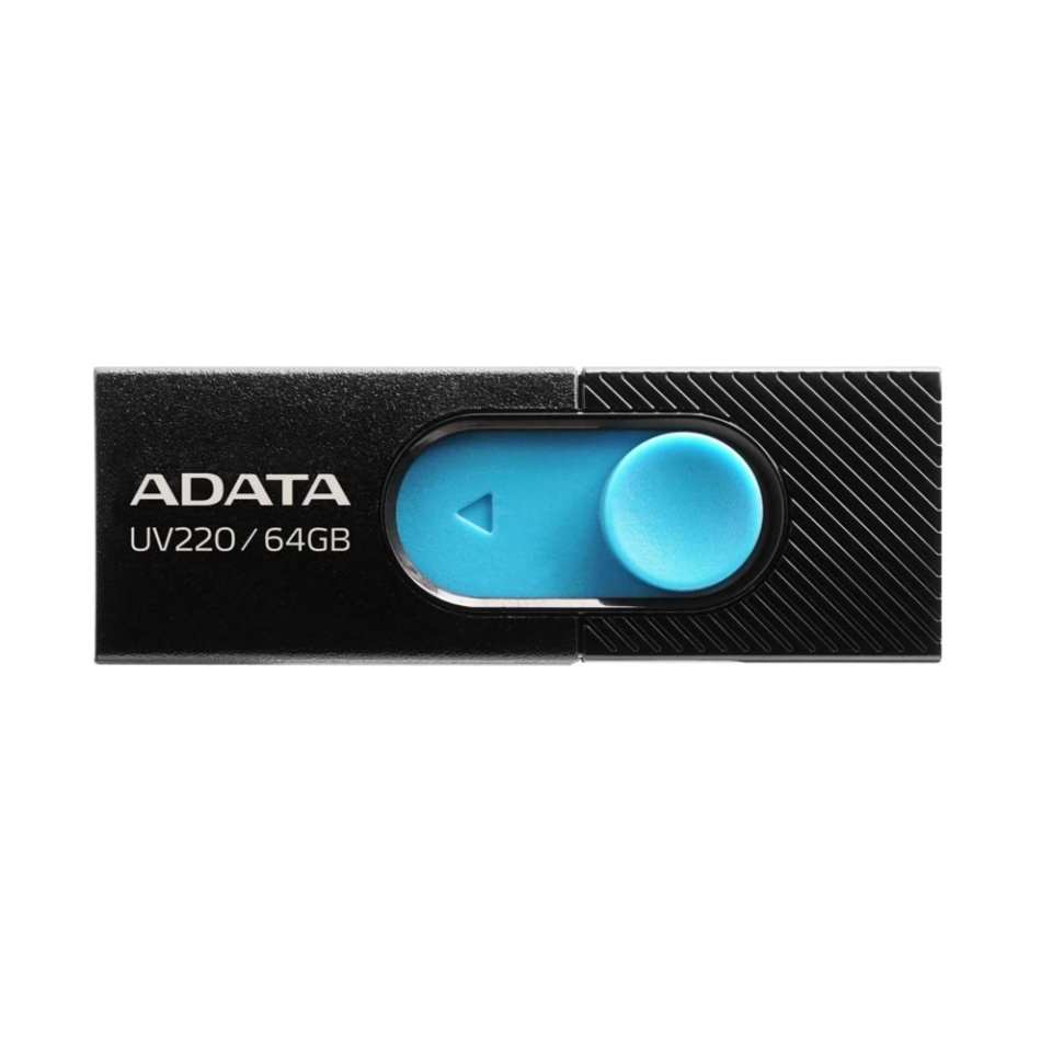 Stick Memorie USB 2.0 FlashDrive, 64GB, Adata, Memory Stick UV220, Negru