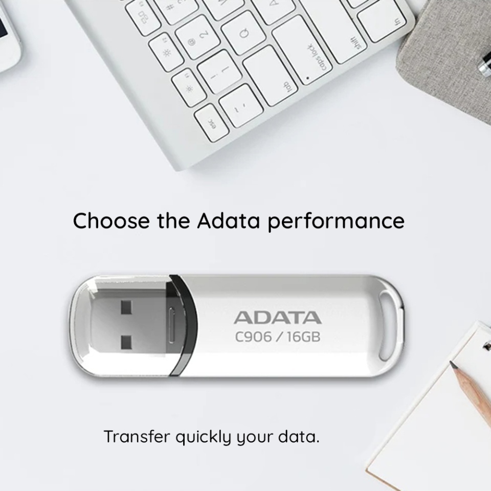 Stick USB ADATA AC906 64G, USB 2.0, Compact si Fiabil, Negru - 2 | YEO