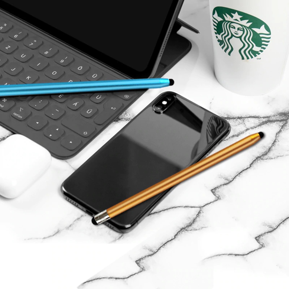 Stylus Pen Universal pentru Telefon, tableta iPad, Android, Windows, Varf Cupru, Magnetic, USB-C, (JC01) - Auriu - 2 | YEO