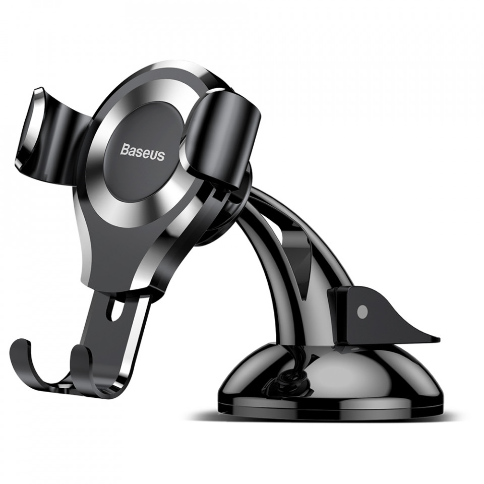 Suport auto Osculum (SUYL-XP02), Gravity Grip, Baseus - Negru Argintiu