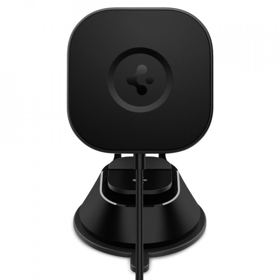 Suport Auto pentru Bord / Parbriz, Incarcare Wireless, compatibil Magsafe, Spigen (ITS35W) - Negru - 2 | YEO