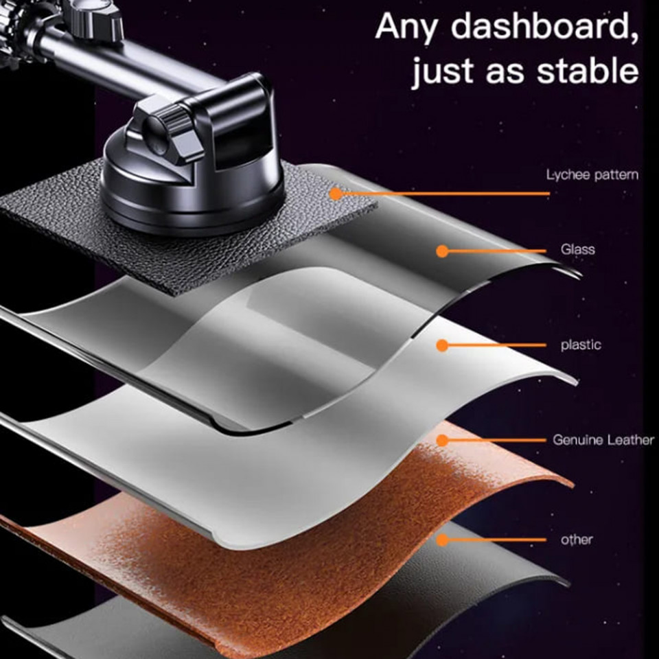 Suport Auto pentru Grila de Ventilatie si Bord - Yesido (C158) - Black - 5