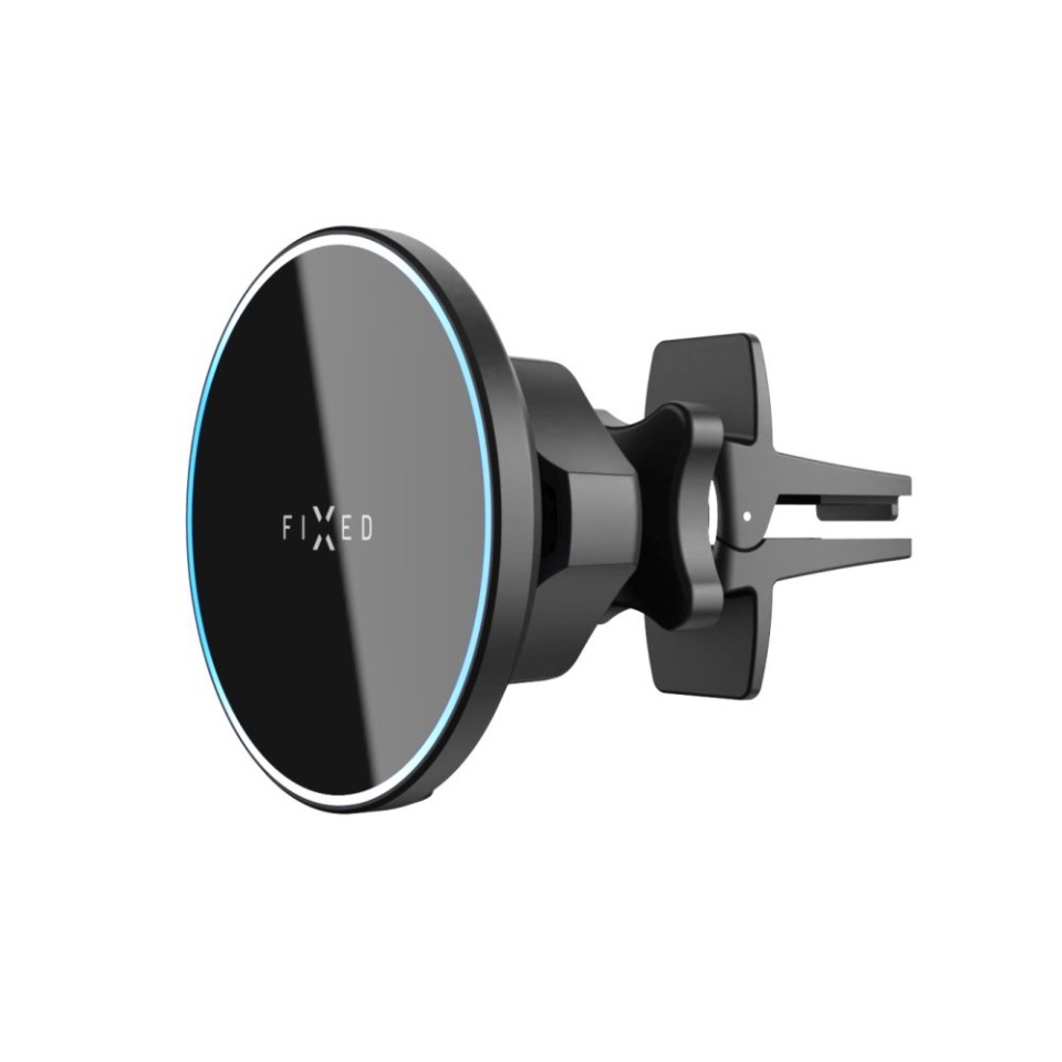 Suport Auto Telefon cu Incarcare Wireless 15W, FIXED, MagRoad Compatibil MagSafe PrinConecteaza, Negru - 1 | YEO