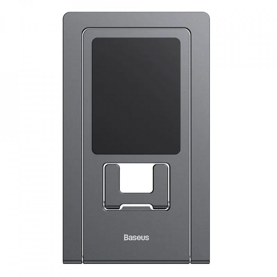Suport Birou din Aluminiu, Pliabil, pentru Telefon si Tableta, Baseus (LUKP000013), Gri - 2 | YEO