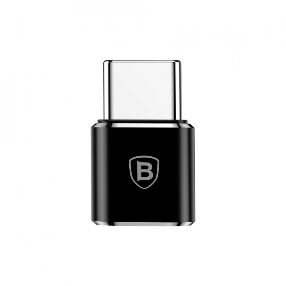 Adaptor Micro Type-C mama la Type-C tata, convertor, Baseus - Negru - 1 | YEO