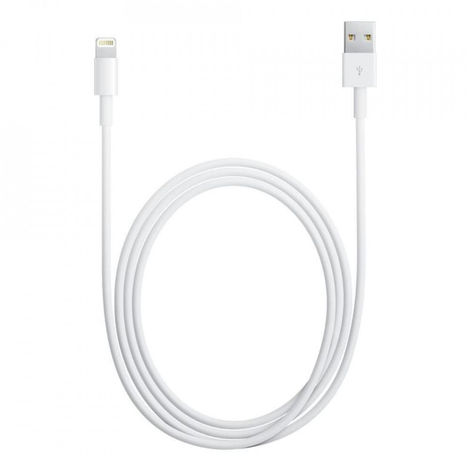 Apple - Data Cable (MD819ZM/A) - USB-A to Lightning, 2m - White (Blister Packing) - 2 | YEO