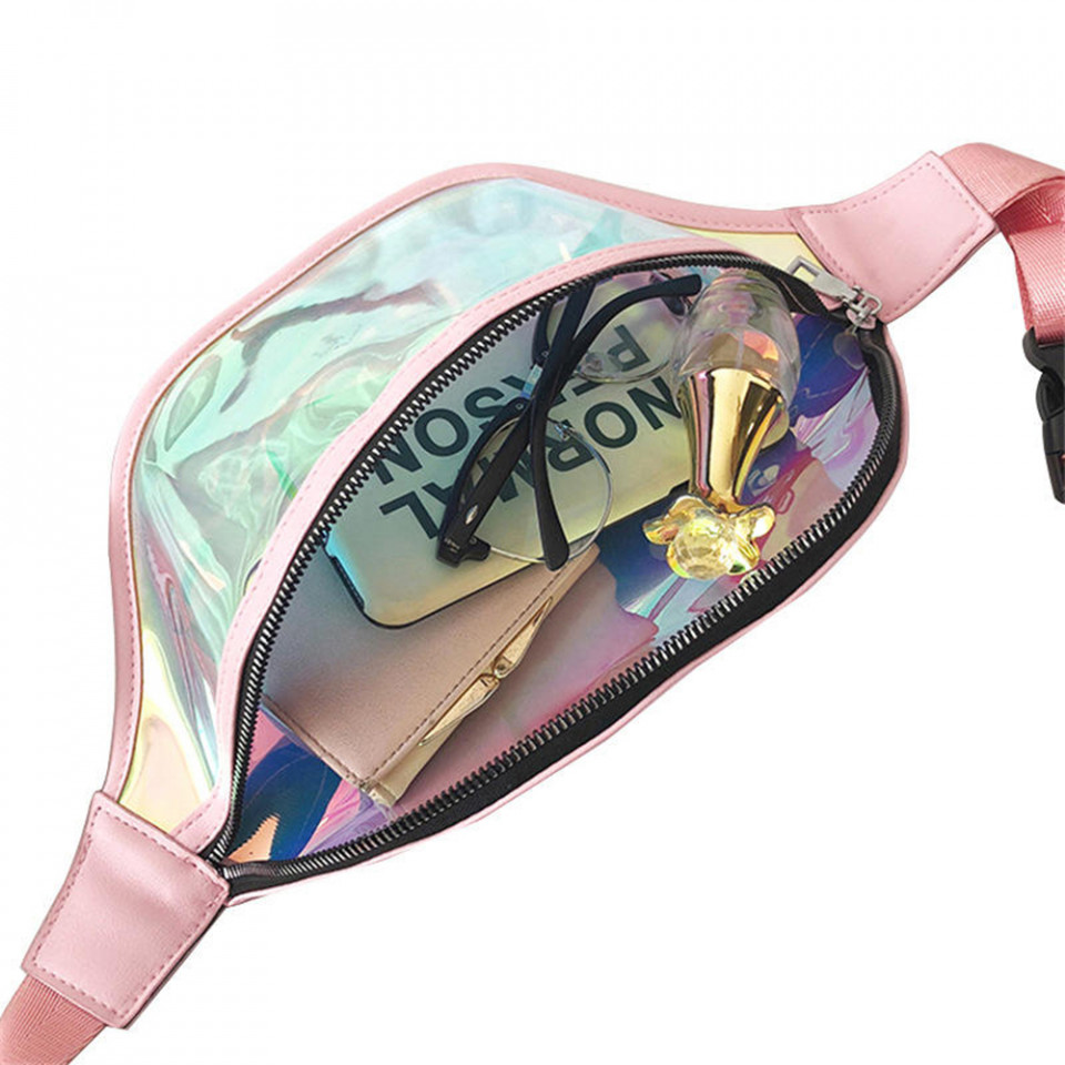 Borseta sport cu fermoar, ajustabila, Unisex, Techsuit (CWB2) - Albastru - 2 | YEO