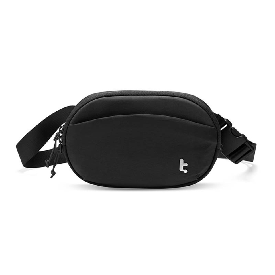 Borseta sport cu fermoar, ajustabila, Unisex, Tomtoc, T32 - Negru