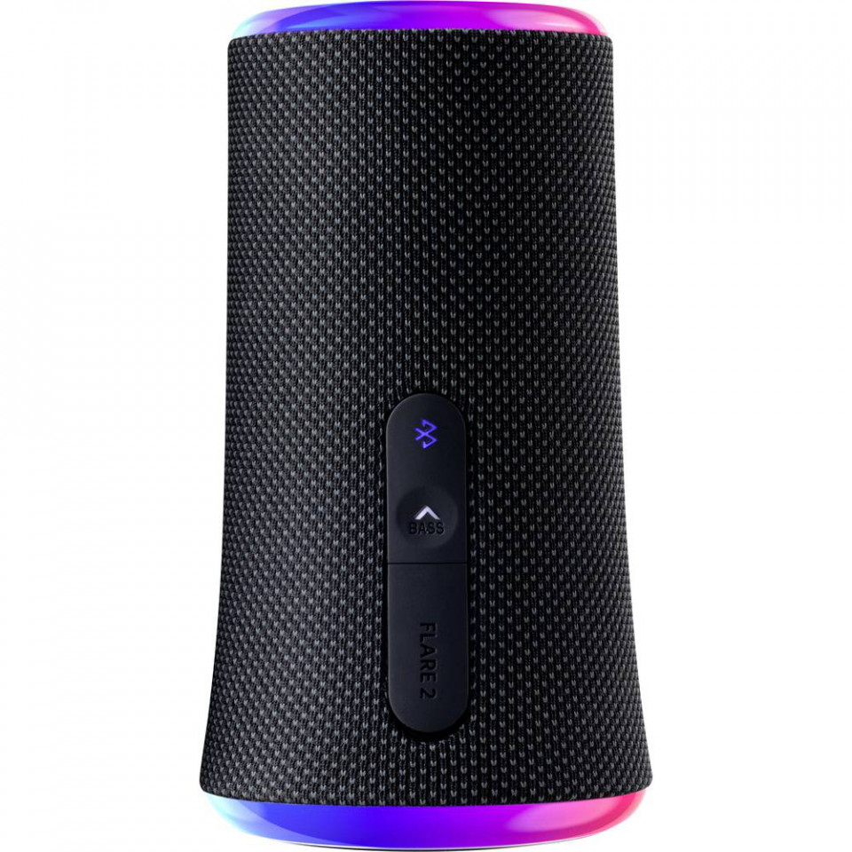 Boxa Portabila Bluetooth cu Lumini LED, 20W - Anker Flare II (A3165G11) - Negru
