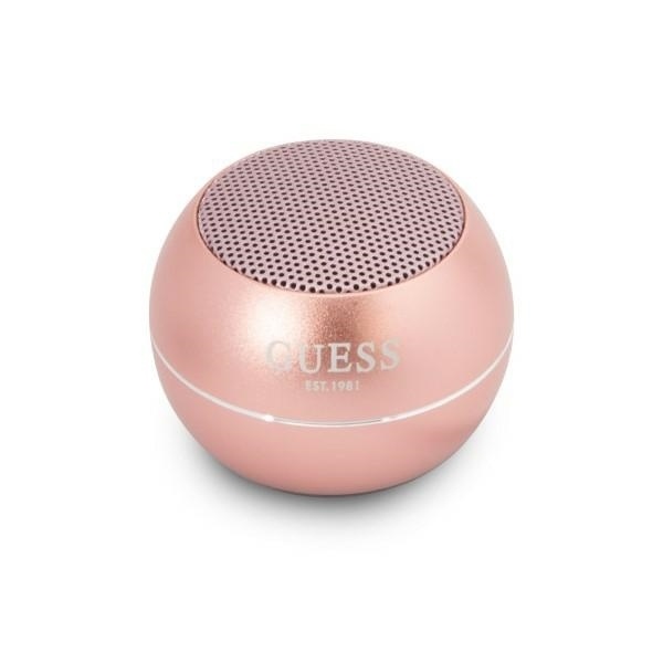 Boxa portabila Guess Mini Bluetooth Speaker (GUWSALGEP), 3W, Autonomie 4 ore, Roz - 1 | YEO