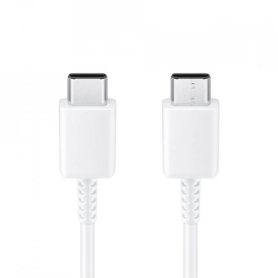 Cablu de Date Type-C la Type-C, 480Mbps, 2.1A, 1m - Samsung (EP-DA905BWE) - White (Bulk Packing) - 2 | YEO