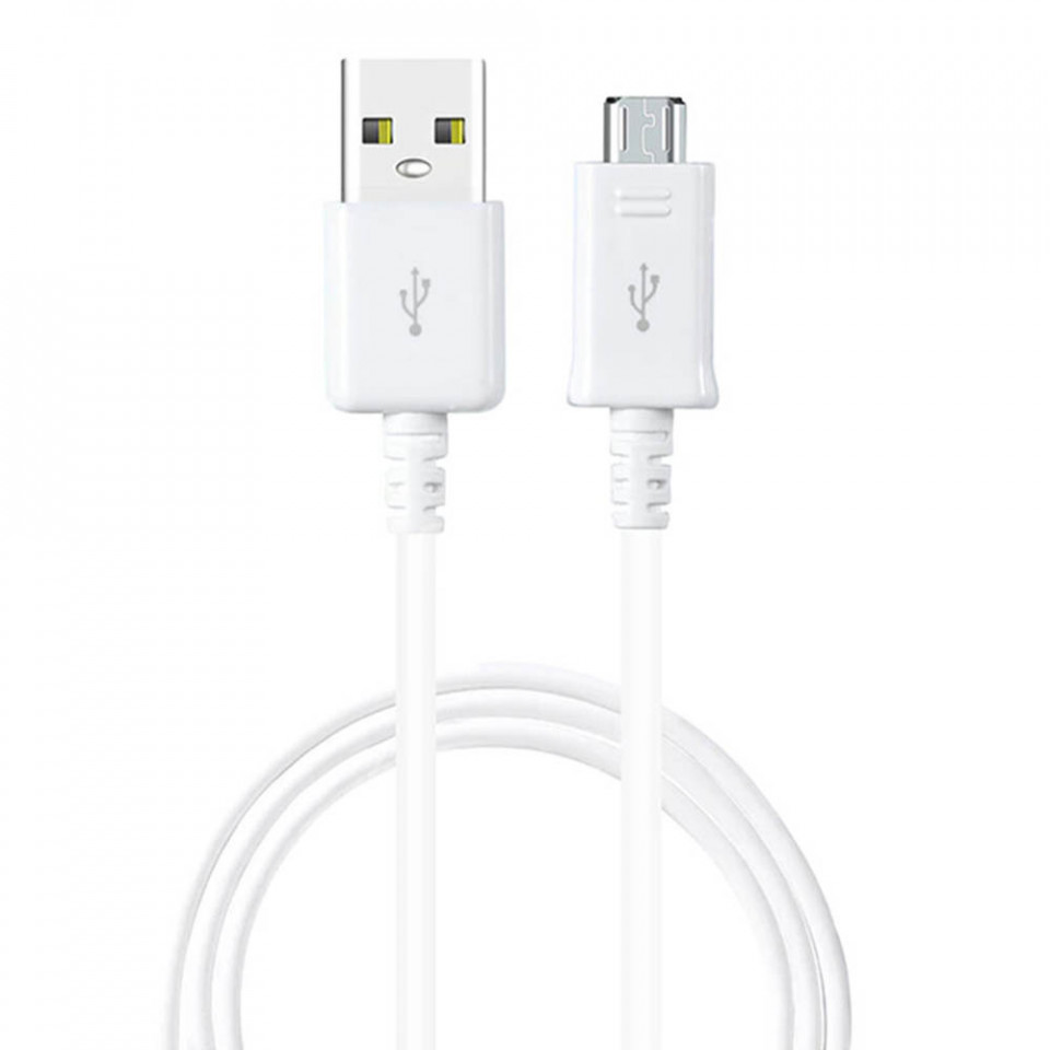 Cablu de Date USB to Micro-USB, 2A, 1.5m - Samsung (ECB-DU4EWE) - White (Bulk Packing)