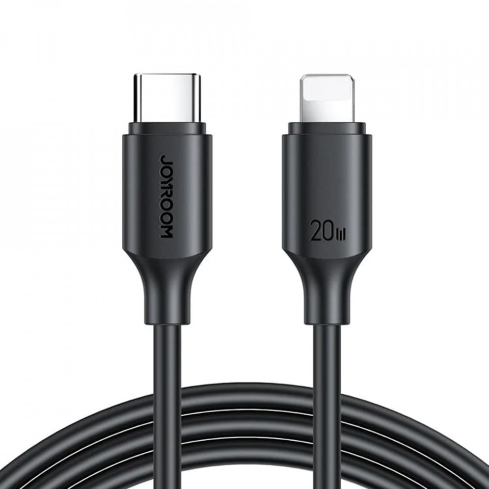 Cablu Type-C la Lightning, Fast Charging, PD20W, 480Mbps, 2m - JoyRoom (S-CL020A9) - Black