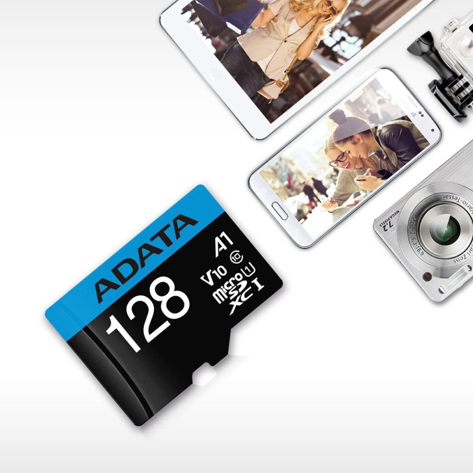 Card de Memorie MicroSDXC with Adapter, Class 10, UHS-I U1, 64GB, Read 100MB/s, Adata, Negru - 2 | YEO