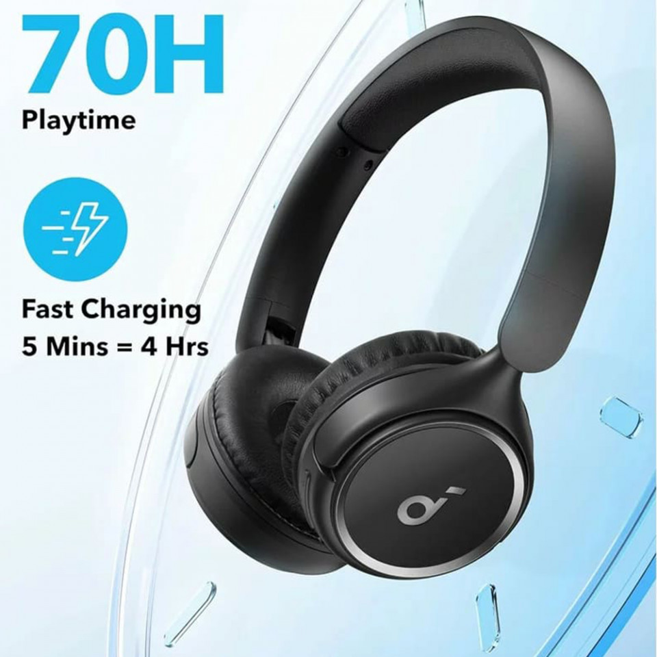 Casti Bluetooth 5.3, pliabile - Anker SoundCore H30i (A3012G11) - Black - 3 | YEO
