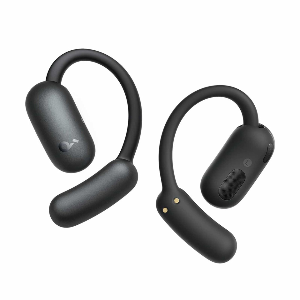 Casti Bluetooth Wireless, Anker SoundCore AeroFit 2, Casti fara Fir, Bluetooth 5.4, TWS, USB-C, cu dock de incarcare, Rezistente la Praf IP55, Negru - 1 | YEO