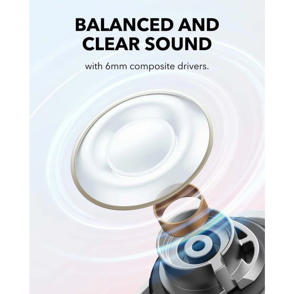 Casti In-Ear Anker SoundCore A30i, Wireless, IP54, Bluetooth 5.4, Incarcare Type-C - Alb - 3 | YEO