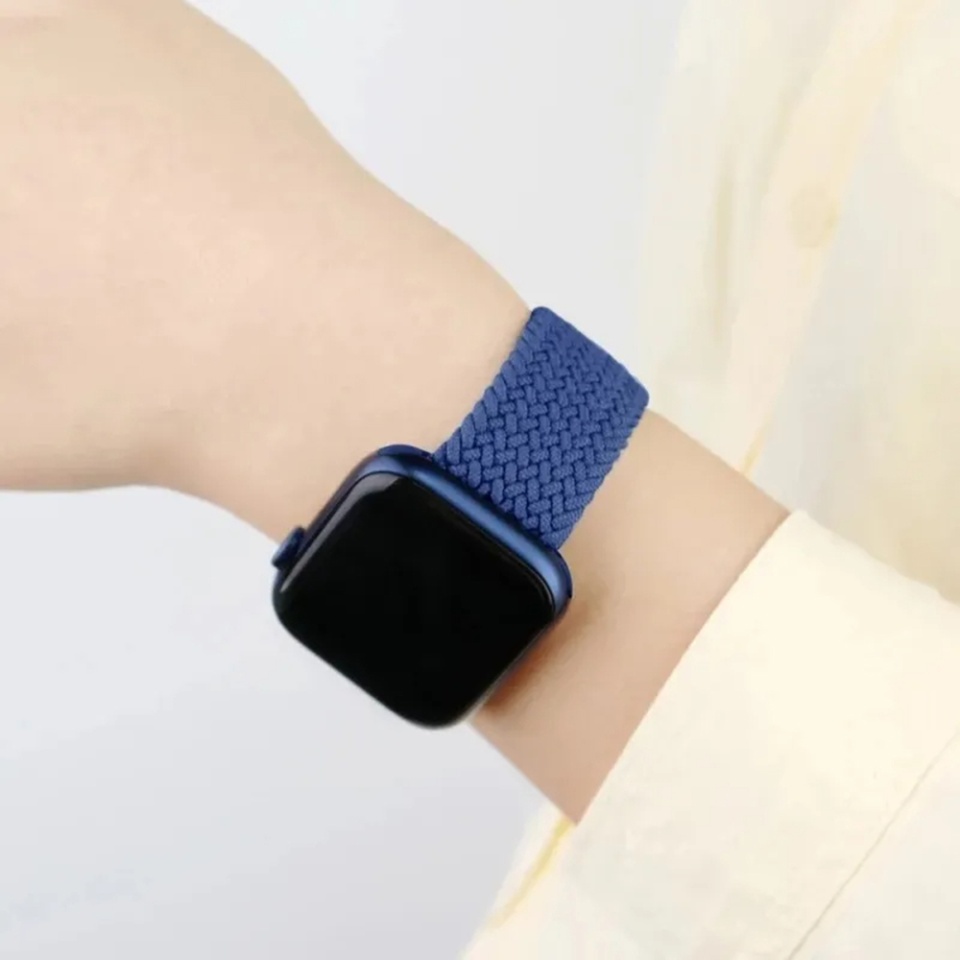 Curea pentru Apple Watch 1/2/3/4/5/6/7/8/9/SE/SE 2 (38/40/41mm), Ajustabila, Premium, SKDR BandPro W032 - Negru - 3 | YEO