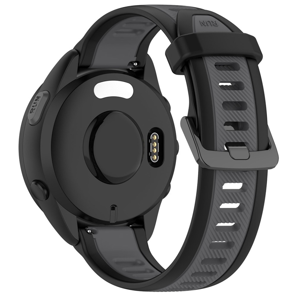 Cureas Silicon pentru Samsung Galaxy Watch 4/5/Active 2, Huawei Watch GT 3 (42mm)/GT 3 Pro (43mm), 20mm, SKDR BandPro W053 - Gri - 2 | YEO
