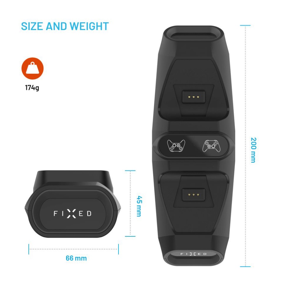 Dock Incarcare Controller Xbox FIXED FIXXB-DCC-BK, Dual Port, Compatibil Xbox Series S/X, Elite, One, LED Status, USB-C, [Culoare necunoscută] - 7