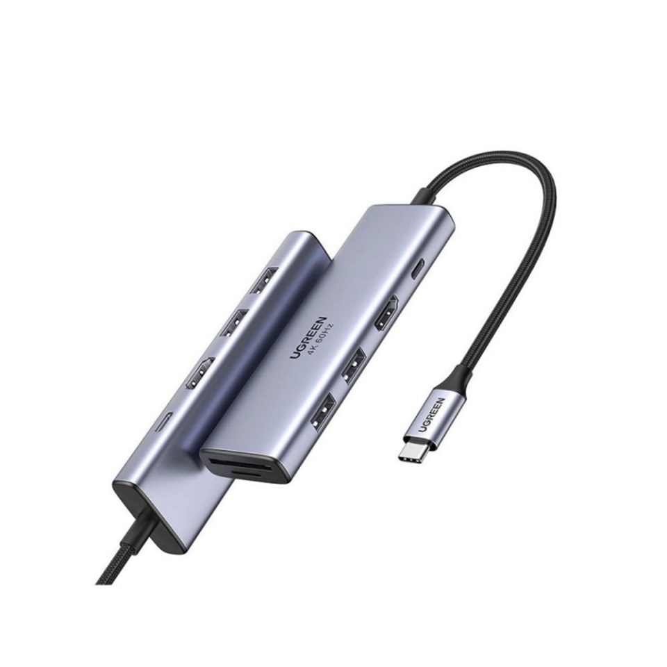 Docking Station Type-C la 2x USB, HDMI 4K, SD/TF Card, Ugreen CM511 60384, Gri - 2 | YEO