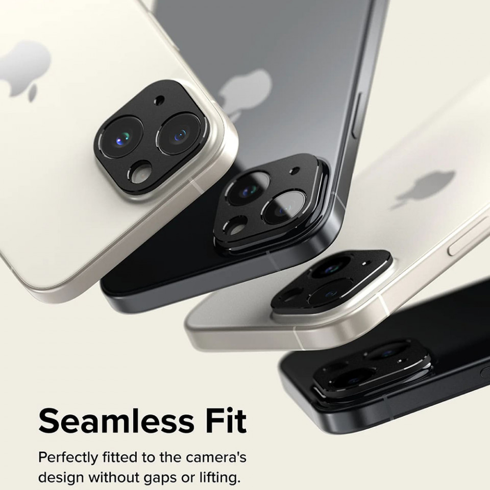 Folie camera iPhone 15 / 15 Plus, Ringke Camera Styling - Black - 1 | YEO