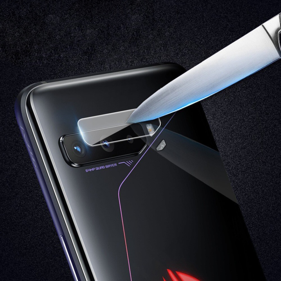 Folie camera pentru Asus ROG Phone 3 ZS661KS / ROG Phone 3 Strix, SKYDDAR INNOVATION, Camera Glass Transparenta, set cu sticker - 3 | YEO