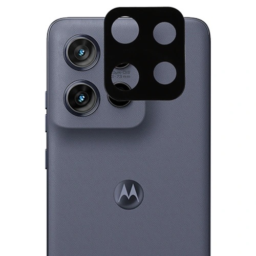 Folie camera pentru Motorola Edge 60 Fusion / Edge 60, SKYDDAR INNOVATION, Camera Glass Negru, set cu sticker - 2 | YEO