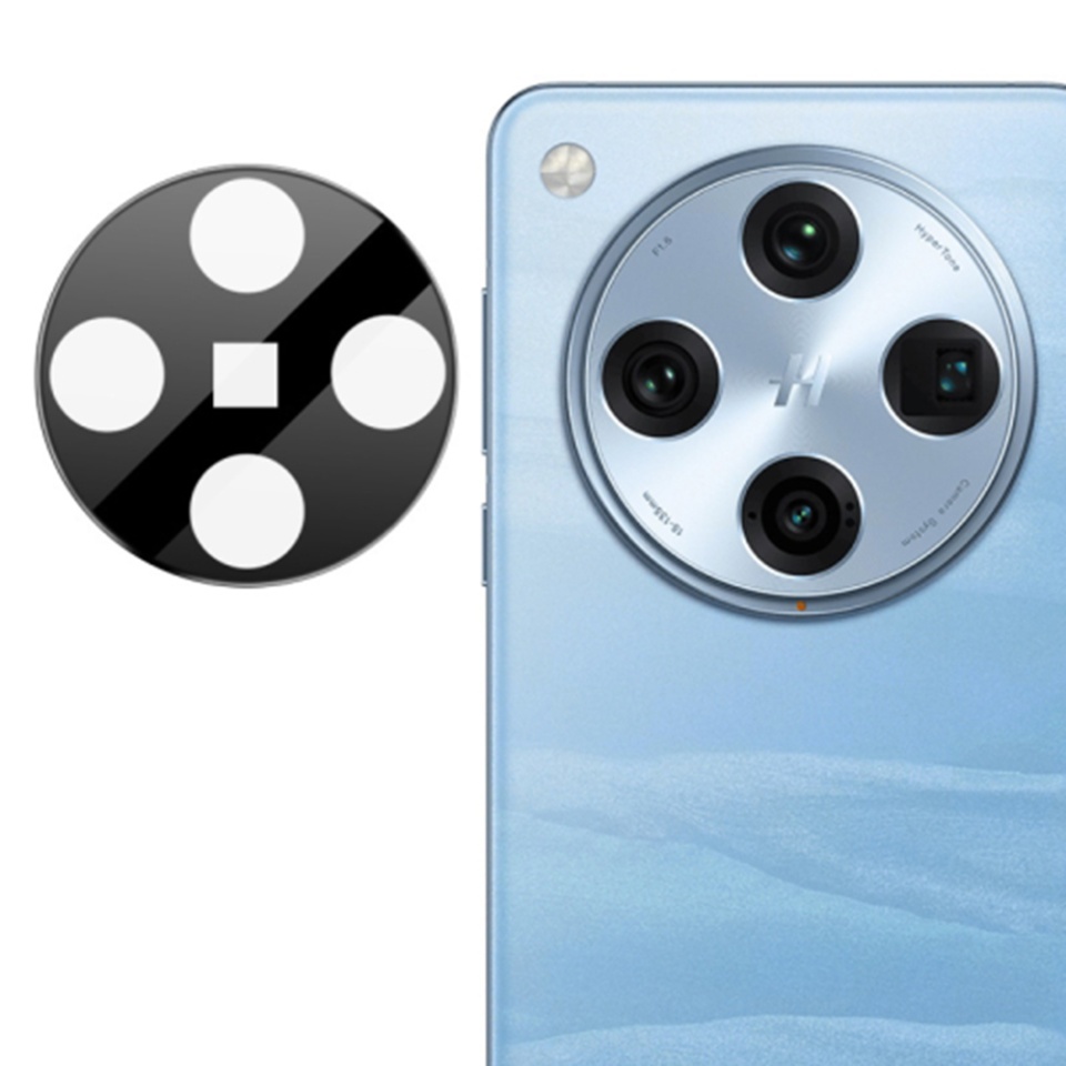 Folie camera pentru Oppo Find X8 Pro, SKYDDAR INNOVATION, Camera Glass Negru, set cu sticker