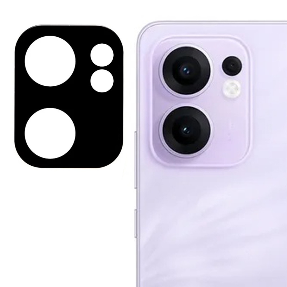 Folie camera pentru Oppo Reno13 F 4G / Reno13 F 5G / Reno13 FS 5G, SKYDDAR INNOVATION, Camera Glass Negru, set cu sticker