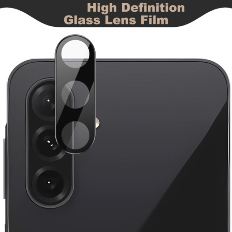 Folie camera pentru Samsung Galaxy A26 5G, SKYDDAR INNOVATION, Camera Glass Negru, set cu sticker - 2 | YEO