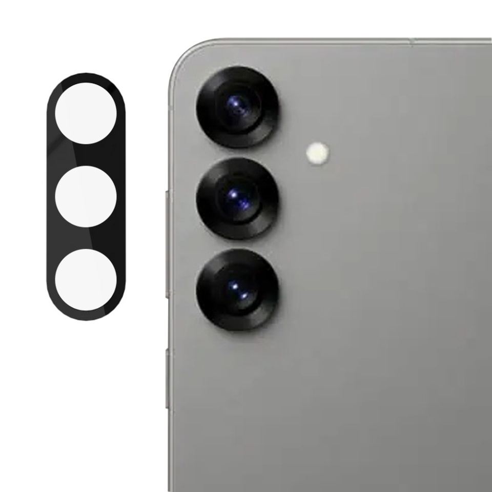 Folie camera pentru Samsung Galaxy S25 Plus, Skyddar Camera Shield - Negru