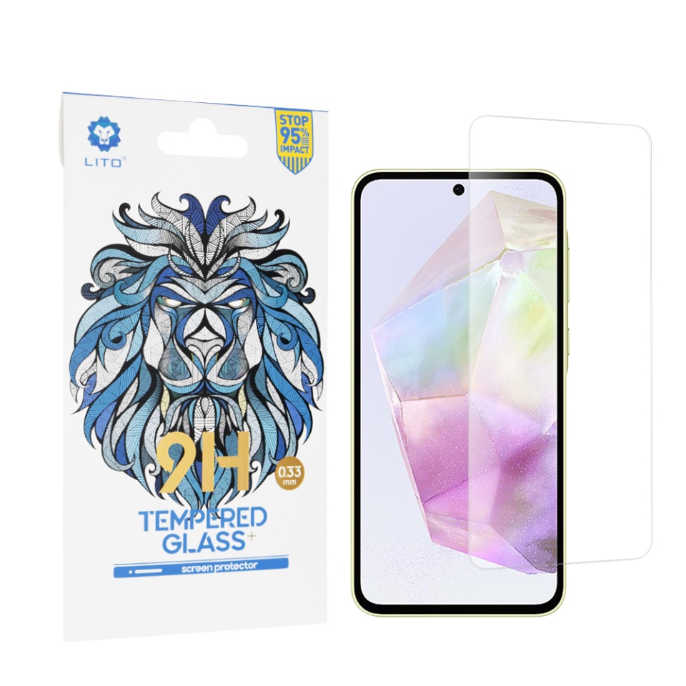 Folie de Sticla Samsung Galaxy A35 5G / Galaxy A55 5G, Claritate Maxima, Lito, 2.5D Classic Glass 9H, Transparent