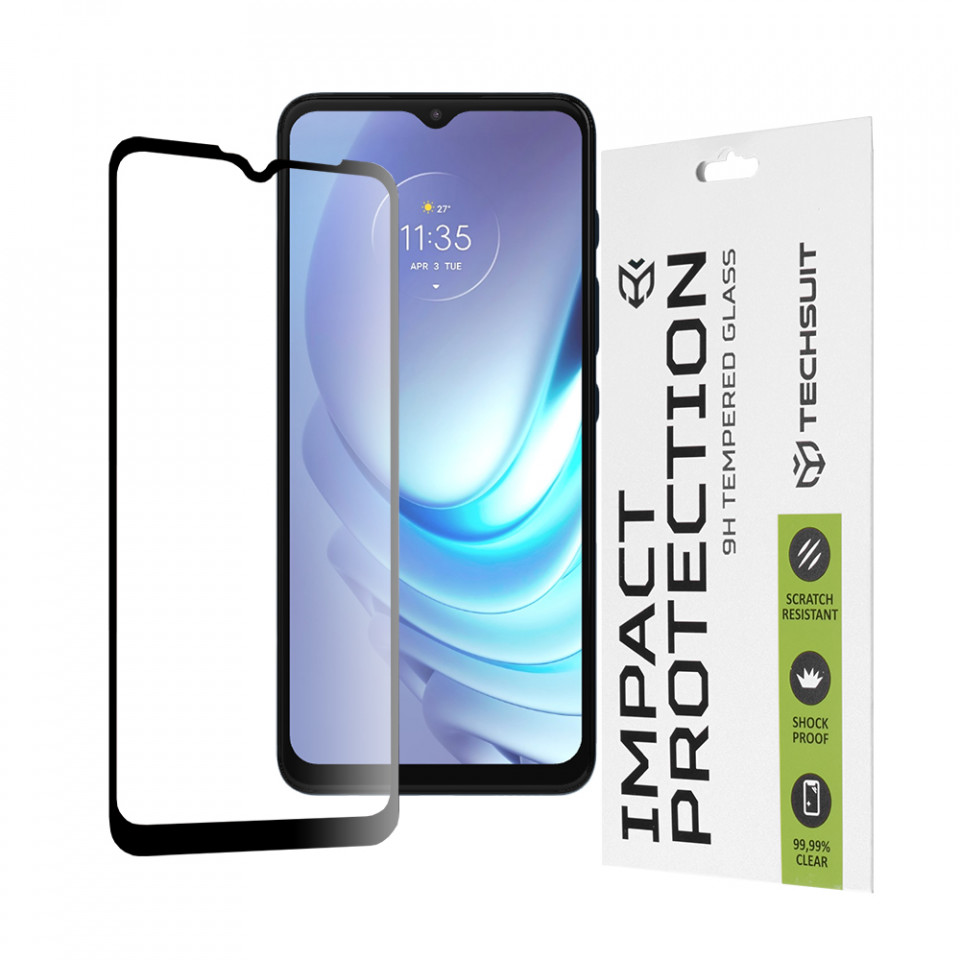 Folie Motorola Moto G50, ce acopera tot ecranul 111D, Techsuit - Negru