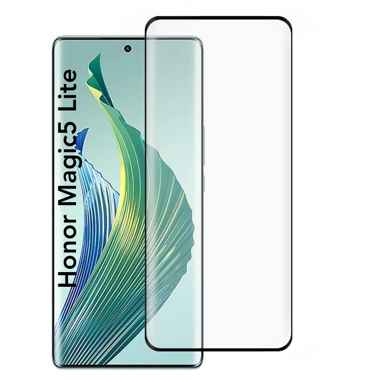 Folie pentru Honor Magic5 Lite, Sticla Securizata, Ultra HD, Protectie 9H, Montare Simplă, SKYDDAR 111D - Transparent