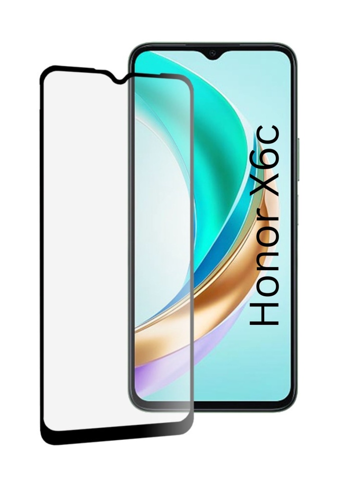 Folie pentru Honor X6c, SKYDDAR INNOVATION, Sticla Securizata, Ultra HD, Protectie 111D, Montare Simplă, set cu sticker, Transparent